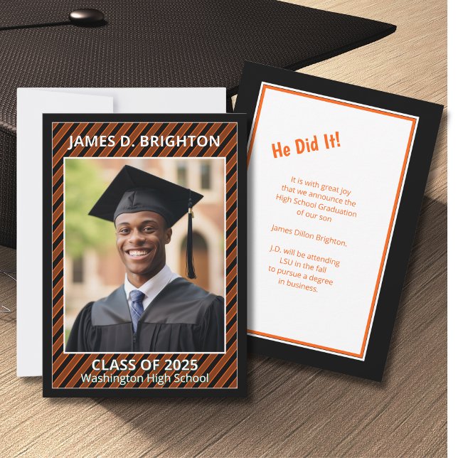 Orange Abschluss Foto Ankündigung (Von Creator hochgeladen)