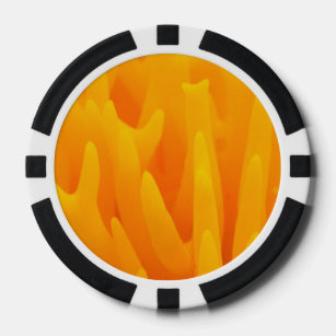 Orange Abstraction Pokerchips