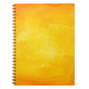 Orange abstrakte Aquarelltextur Hintergrund Notizblock