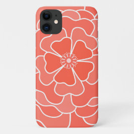 Orange abstrakte Blume Case-Mate iPhone Hülle