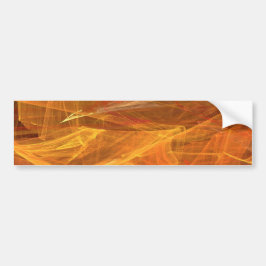 Orange Abstraktes Fraktal Hintergrund Autoaufklebe Autoaufkleber