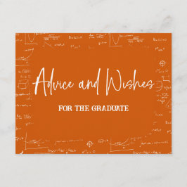 Orange Advice and Wishes for the Graduate Begleitkarte