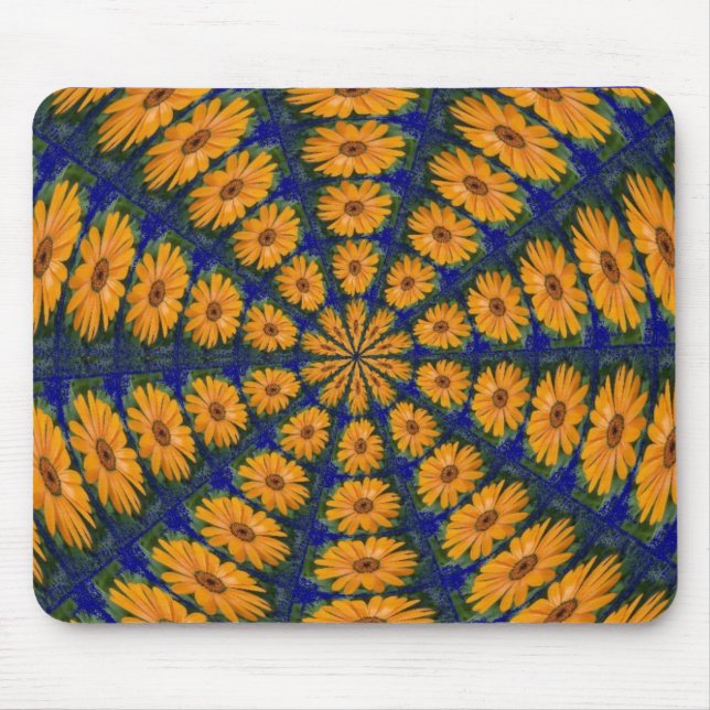 Orange African Daisy Mousepad (Vorne)