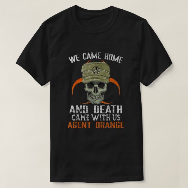 Orange Agent Vietnam Krieg Militäropfer müde T-Shirt (Design vorne)