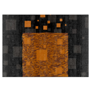 Orange Alert Floor abstrakte Halloween-Blackbox Schneidebrett