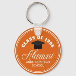 Orange Alumni High School Wiedersehen Personalisie Schlüsselanhänger