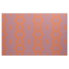 Orange Amoeba Monster Fabric Stoff