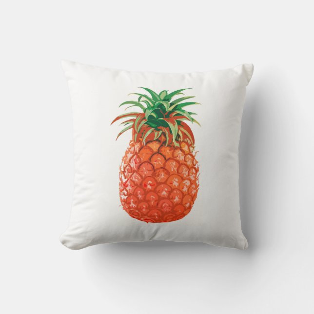 Orange Ananas-Kissen Kissen (Vorderseite)