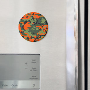 Orange and Green Camouflage, Militär, Armee Magnet