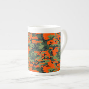 Orange and Green Camouflage, Militär, Armee Prozellantasse