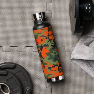 Orange and Green Camouflage, Militär, Armee Trinkflasche