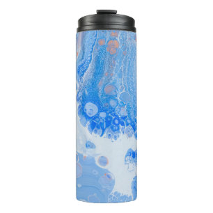 Orange and white jellyfish in water thermosbecher