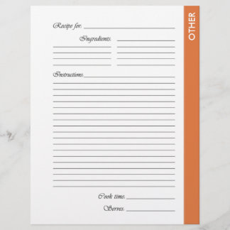 Orange andere 2-seitige Rezeptorseiten