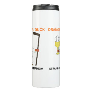 Orange Angel Duck 24oz Wasserflasche Thermosbecher
