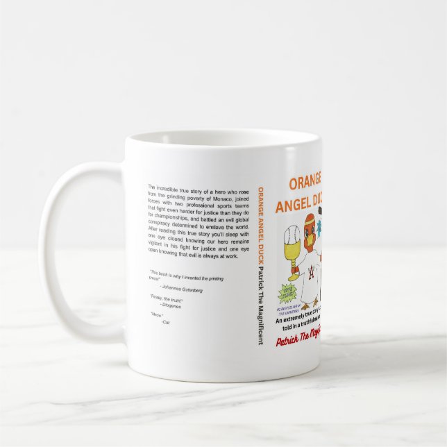 ORANGE ANGEL DUCK Classic Mug, 11 oz Kaffeetasse (Links)