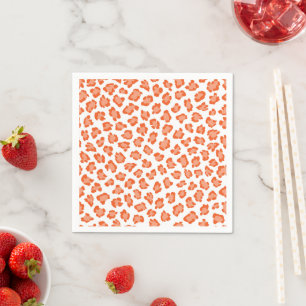 Orange Animal Print Leopard Spots Soft Baby Dusche Serviette