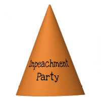 Orange "Anklagen-Party-" Party-Hüte