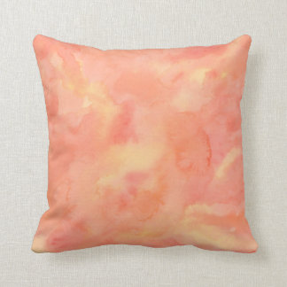 Orange Aquarell Kissen