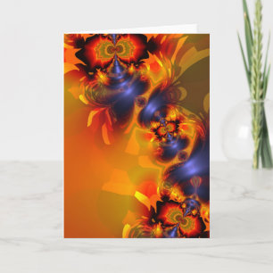 Orange Augen Aglow - Gold u. violette Freude Karte