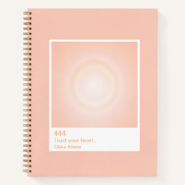 Orange Aura Swatch Angel Number Notizbuch