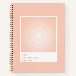 Orange Aura Swatch Engelzahl Notizbuch