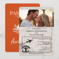 Orange Australia Passport Wedding