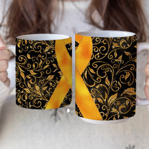 Orange Awareness Band Tassendesign Kaffeetasse