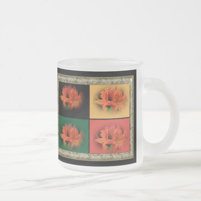 Orange Azaleas Mattglastasse (Rechts)