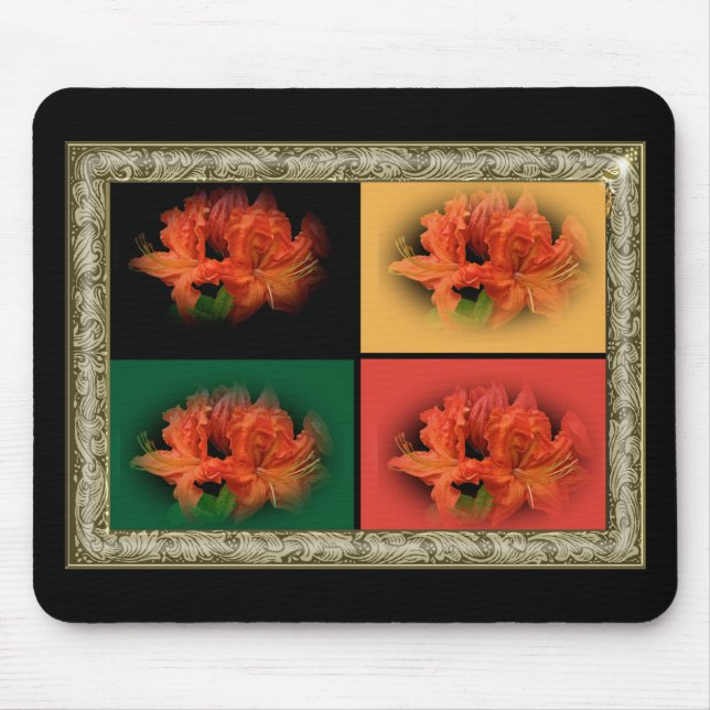 Orange Azaleas Mousepad (Vorne)