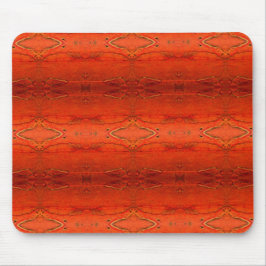 Orange Aztec Muster Mousepad