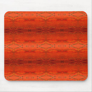 Orange Aztec Muster Mousepad