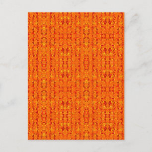 Orange Aztek Postkarte
