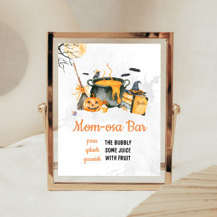 Orange Baby braut Witch Mom Osa Bar Schild
