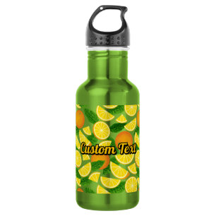 Orange Background Edelstahlflasche