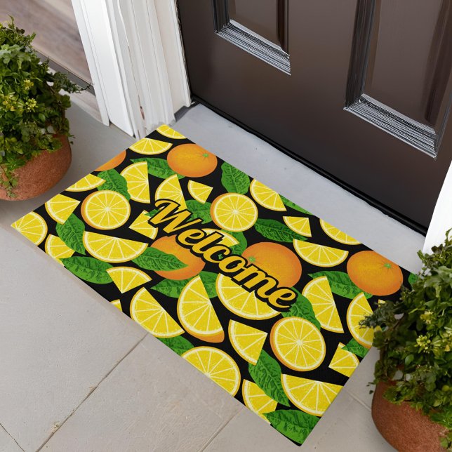 Orange Background Fußmatte (Von Creator hochgeladen)