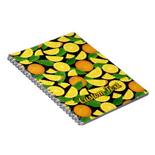 Orange Background Notizblock