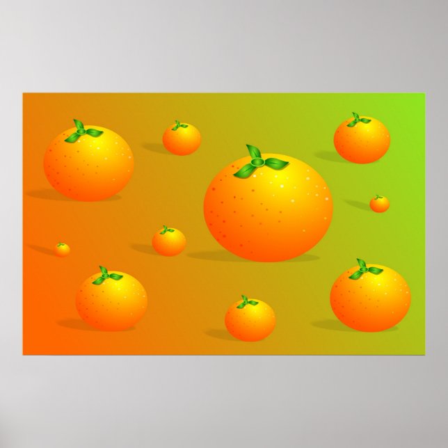 Orange Background Poster (Vorne)