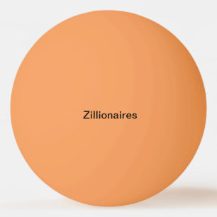 orange Ball pong Klingeln der Zillionaires Tischtennisball