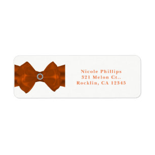 Orange-Band & Diamanten Brautparty-Einladung