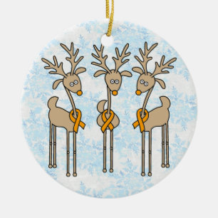 Orange Band-Ren Keramik Ornament
