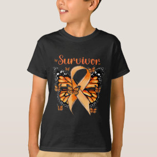 Orange Band Schmetterling Multiple Sklerose Bewuss T-Shirt