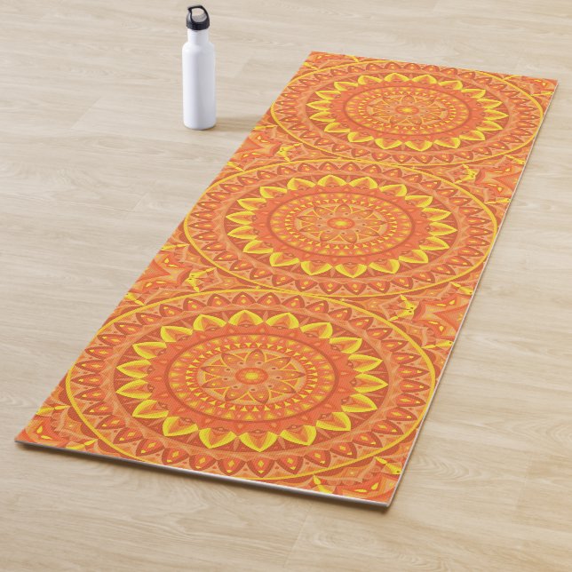 Orange Base Mandala Yogamatte (Beispiel)
