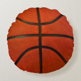 Orange Basketball Rundes Kissen