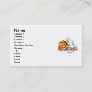 Orange Basketball-T - Shirts und Geschenke Visitenkarte