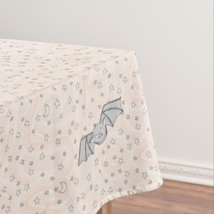 Orange Bats Niedliches KinderHalloween Tischdecke