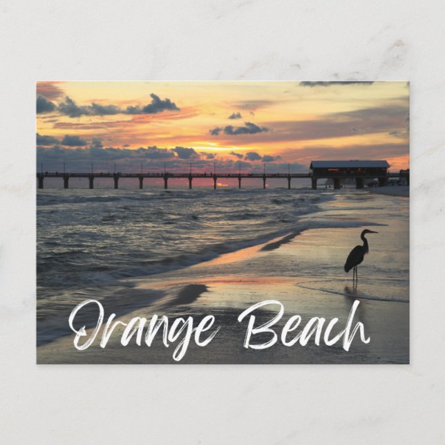 Orange Beach Alabama Postkarte (Vorderseite)