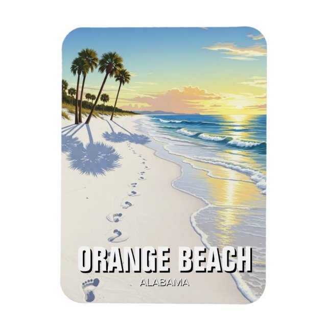 Orange Beach Alabama Reise Magnet (Vertikal)