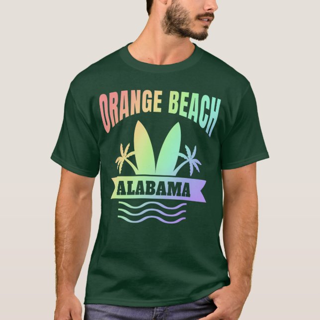 Orange Beach Alabama Vacation Souvenir T-Shirt (Vorderseite)