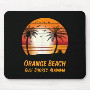 Orange Beach Gulf Shores Alabama Vintage Sonnenunt Mousepad