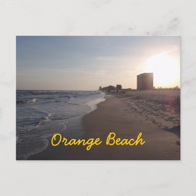 Orange Beach Postkarte (Vorderseite)